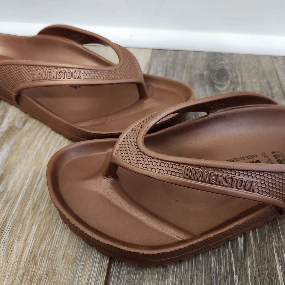 Birkenstock Women's Honolulu EVA Flip-Flop Sandals Bronze Brown 38 - Picture 3 of 7